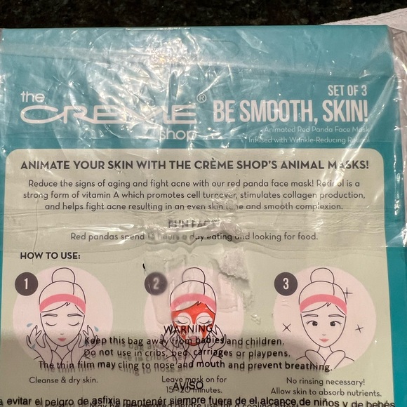 The Cream shop Face Mask Set Of 3 NWT - Picture 4 of 4